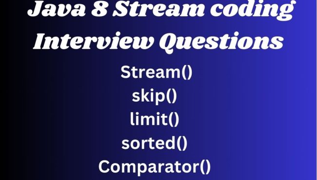 Java 8 Stream Coding Questions and Answers